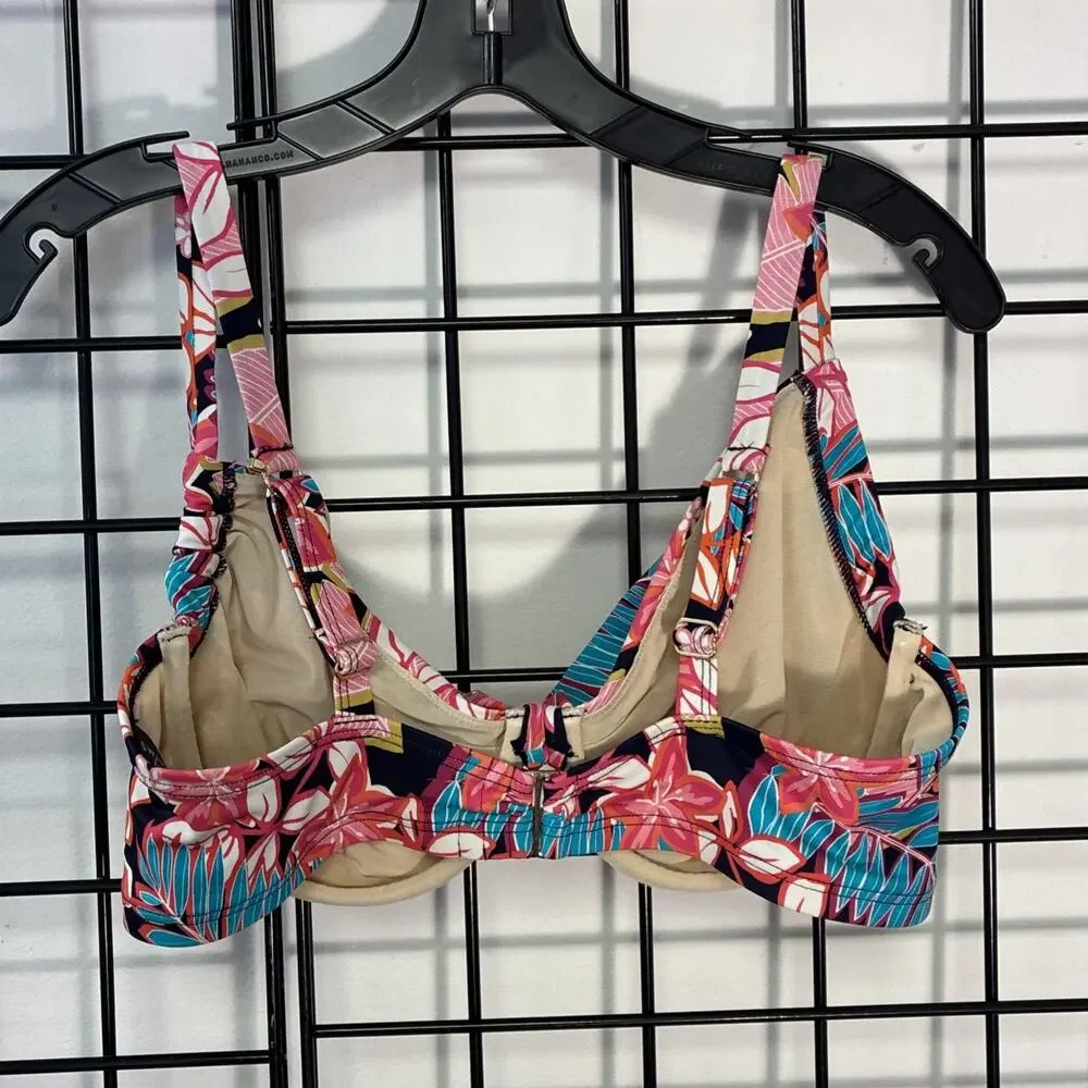 Swimsuits for All Women's Leader Bra Sized Underwire Bikini Top 36DD